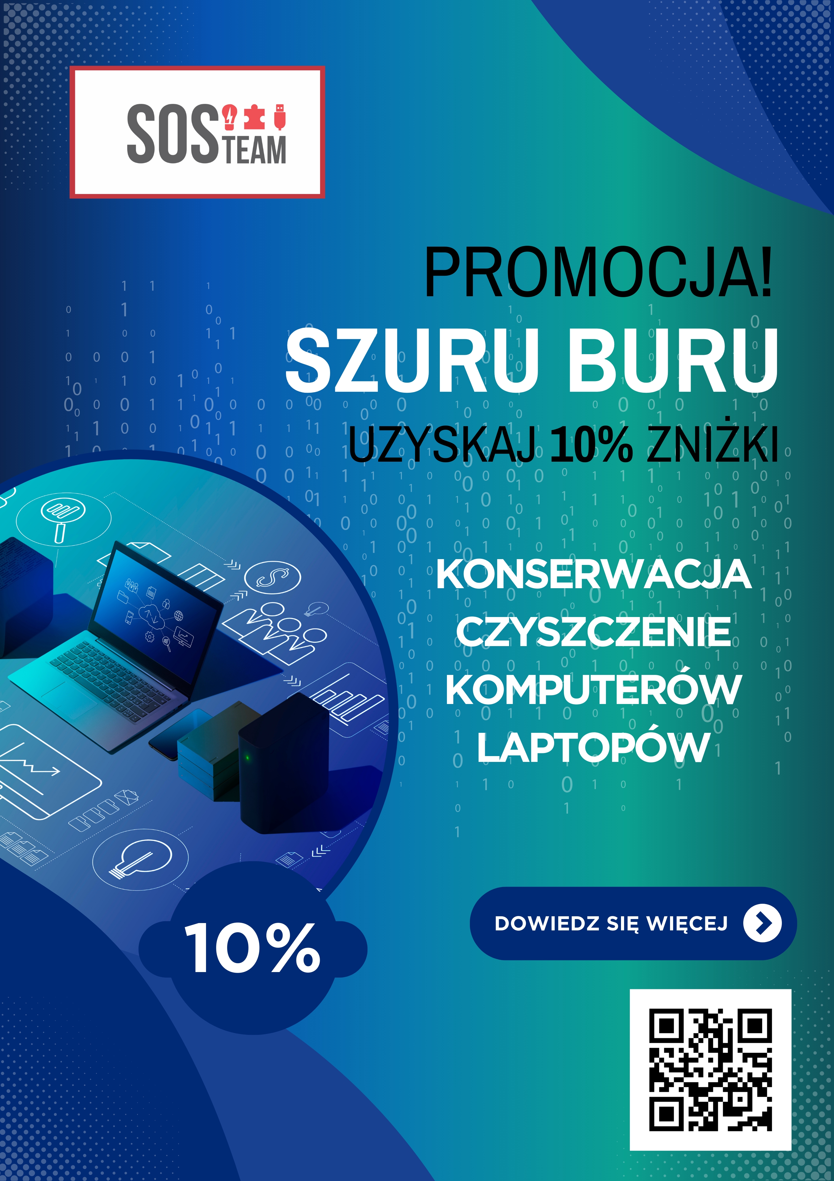 Promocja na czyszczenie i konserwację komputerów i laptopów